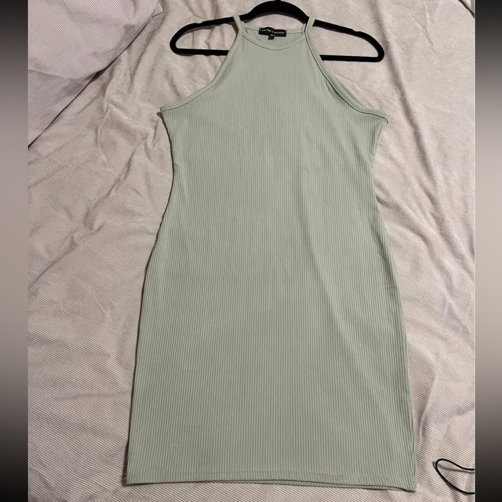 MISSGUIDED x CARLI BYBEL Ribbed Mini Dress